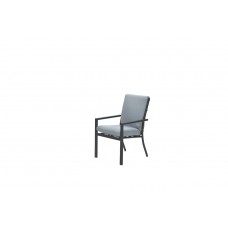 Sergio dining fauteuil - carbon black/ mint grey